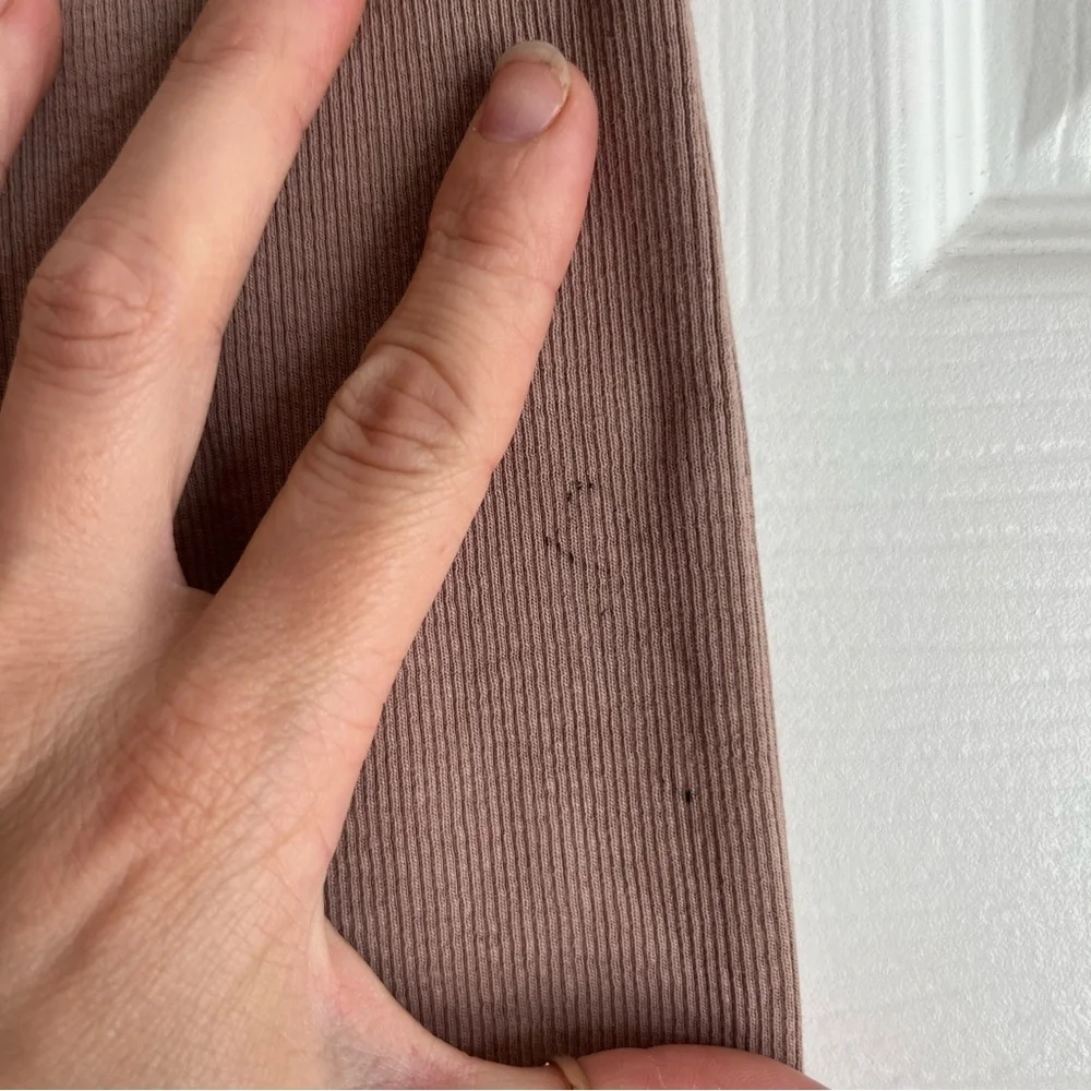 Zara girls 5-6 mauve plush sweater + ribbed leggings matching sets